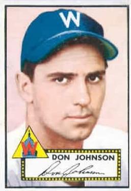 1952 Topps #190 Don Johnson Front