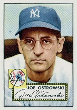 1952 Topps #206 Joe Ostrowski Front