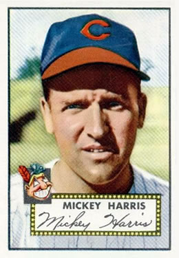 1952 Topps #207 Mickey Harris Front