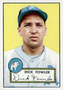 1952 Topps #210 Dick Fowler Front