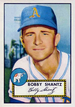 1952 Topps #219 Bobby Shantz Front