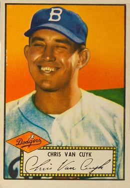 1952 Topps #53 Chris Van Cuyk Front
