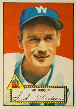 1952 Topps #60 Sid Hudson Front