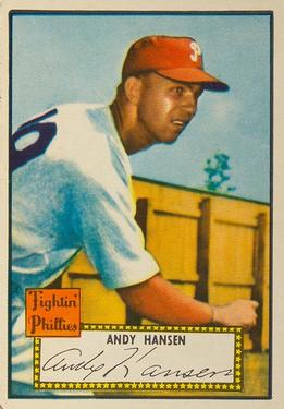 1952 Topps #74 Andy Hansen Front