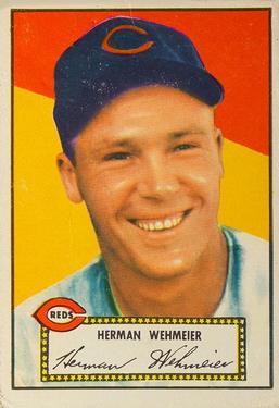 1952 Topps #80 Herman Wehmeier Front