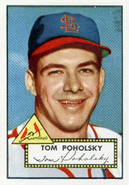1952 Topps #242 Tom Poholsky Front