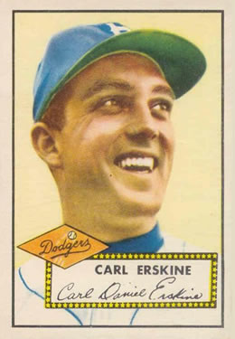 1952 Topps #250 Carl Erskine Front