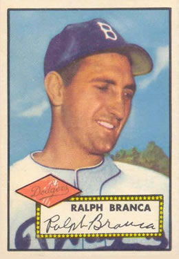 1952 Topps #274 Ralph Branca Front
