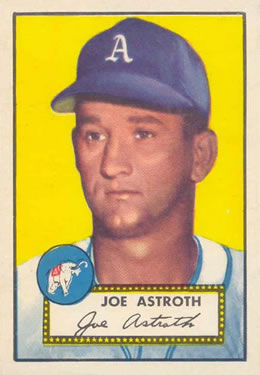 1952 Topps #290 Joe Astroth Front