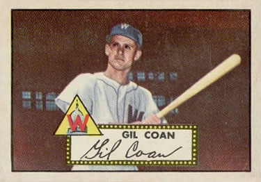 1952 Topps #291 Gil Coan Front