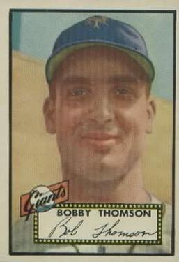 1952 Topps #313 Bobby Thomson Front