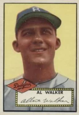 1952 Topps #319 Al Walker Front