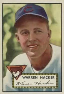 1952 Topps #324 Warren Hacker Front