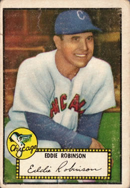 1952 Topps #32 Eddie Robinson Front