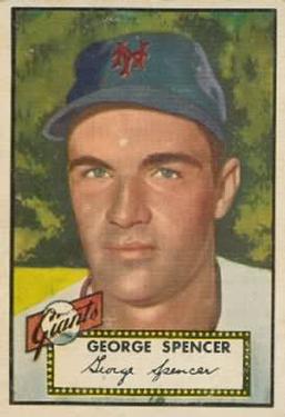 1952 Topps #346 George Spencer Front