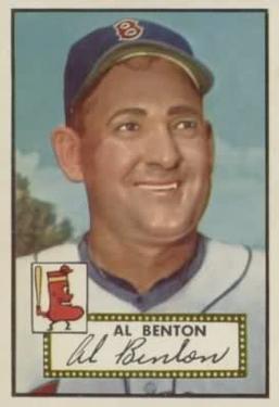1952 Topps #374 Al Benton Front