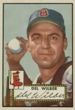 1952 Topps #383 Del Wilber Front