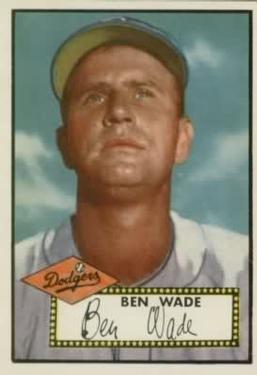 1952 Topps #389 Ben Wade Front