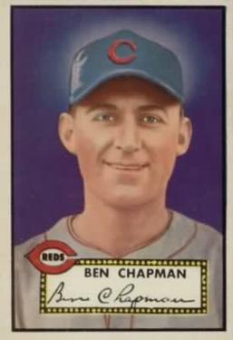 1952 Topps #391 Ben Chapman Front