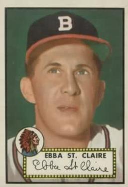1952 Topps #393 Ebba St. Claire Front