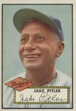 1952 Topps #395 Jake Pitler Front