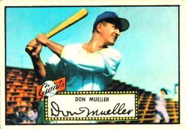 1952 Topps #52 Don Mueller Front