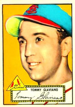 1952 Topps #56 Tommy Glaviano Front