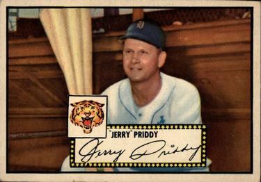 1952 Topps #28 Jerry Priddy Front