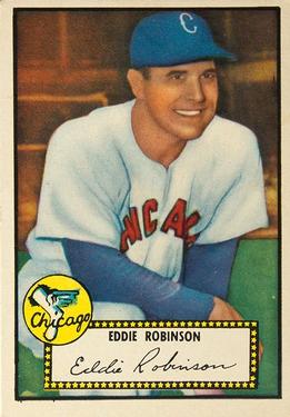 1952 Topps #32 Eddie Robinson Front