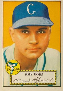 1952 Topps #50 Marv Rickert Front