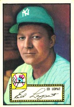 1952 Topps #57 Ed Lopat Front