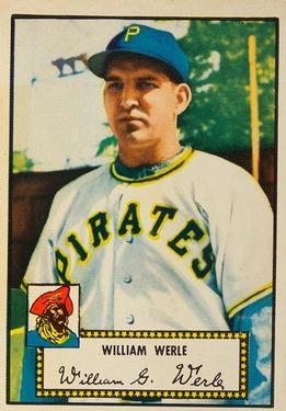 1952 Topps #73 Bill Werle Front