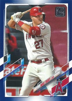 2021 Topps - Royal Blue #27 Mike Trout Front