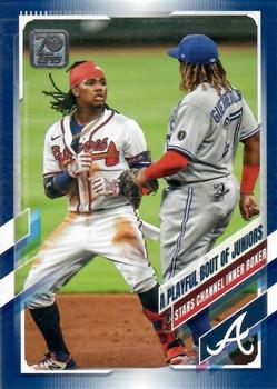 2021 Topps - Royal Blue #61 A Playful Bout of Juniors Front