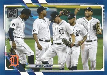 2021 Topps - Royal Blue #70 Detroit Tigers Front