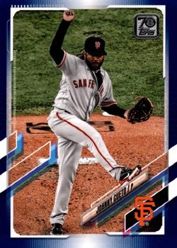 2021 Topps - Royal Blue #268 Johnny Cueto Front