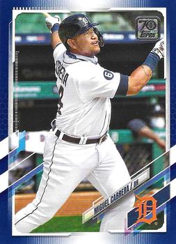 2021 Topps - Royal Blue #291 Miguel Cabrera Front