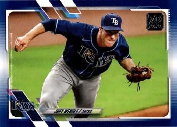 2021 Topps - Royal Blue #296 Joey Wendle Front