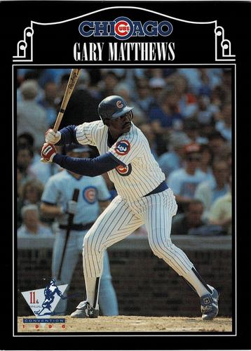 1996 Pepsi Cubs Convention #NNO Gary Matthews Front