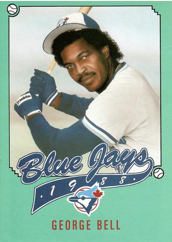 1988 Toronto Blue Jays Season Ticket Holder #NNO George Bell Front