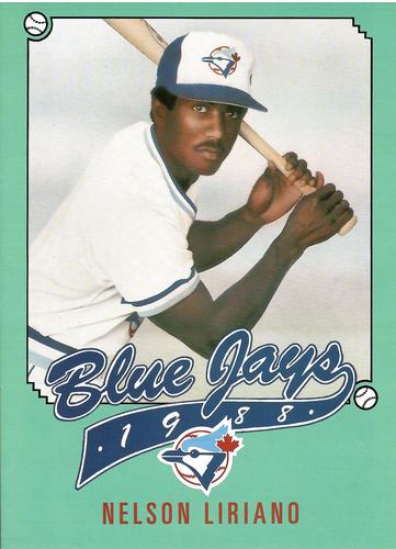 1988 Toronto Blue Jays Season Ticket Holder #NNO Nelson Liriano Front