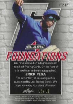 2020 Leaf Flash - Foundations Autographs Pink #FF2-EP1 Erick Pena Back