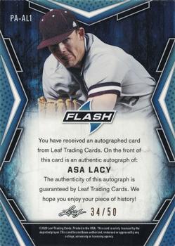 2020 Leaf Flash - Portrait Autographs Blue #PA-AL1 Asa Lacy Back