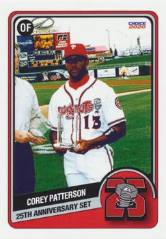 2020 Choice Lansing Lugnuts 25th Anniversary #15 Corey Patterson Front