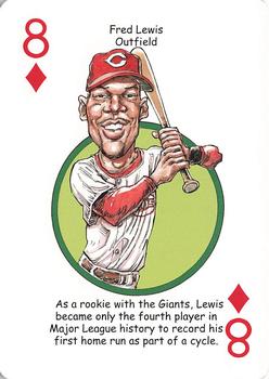 2011 Walgreens Cincinnati Reds Playing Cards SGA #8♦ Fred Lewis Front