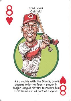 2011 Walgreens Cincinnati Reds Playing Cards SGA #8♥ Fred Lewis Front
