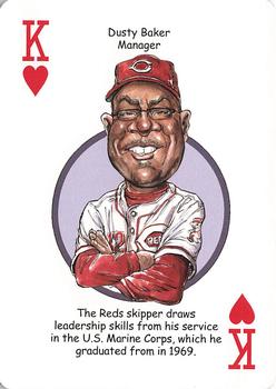 2011 Walgreens Cincinnati Reds Playing Cards SGA #K♥ Dusty Baker Front