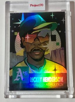 2021-22 Topps Project70 - Rainbow Foil #26 Rickey Henderson Front
