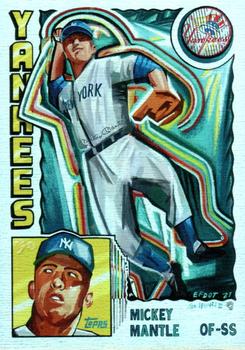 2021-22 Topps Project70 - Rainbow Foil #313 Mickey Mantle Front
