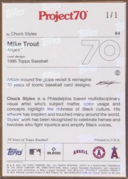 2021-22 Topps Project70 - Gold Frame #64 Mike Trout Back